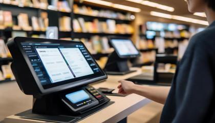 接下来就是销售环节了。当顾客来买书的时候