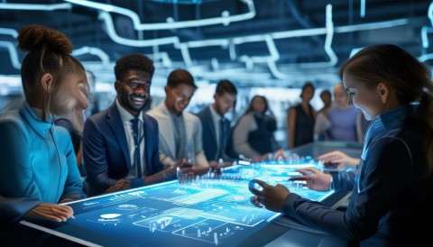 而且它支持多用户协同操作，比如你有员工负