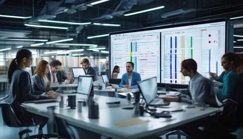 最关键的是，它还支持多用户协作，不同岗位