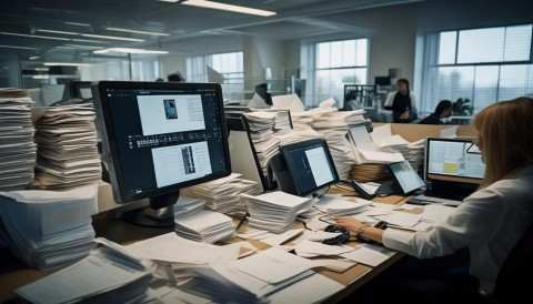 以前采购流程繁琐，需要人工填写表格、跑审