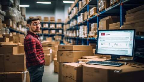 比如，昨天刚进了50箱可乐，今天突然发现