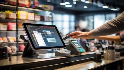 再说销售这一块儿。顾客来买东西，你扫码或