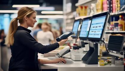 还有啊，它还支持条码扫描，进货、出货、盘