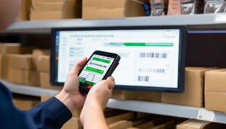 在悟空进销存中，你可以通过扫码枪或者手机