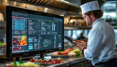 其次，库存管理更精准了。你知道吗？很多餐