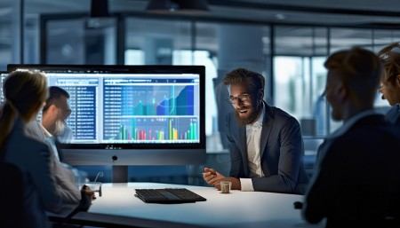 而且财务部门的工作也轻松了不少。以前每个