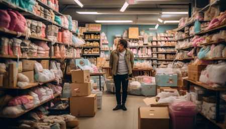 我之前认识一个朋友，他开了一家母婴用品店