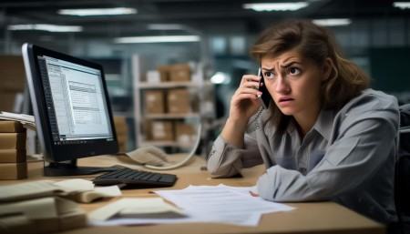 比如有一次，一个老客户打电话来订货，我翻