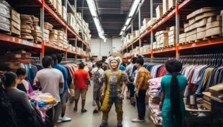 还有一个做服装批发的朋友，他们公司有几十