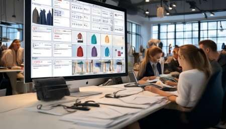 第一，它针对服装行业做了很多定制化的功能