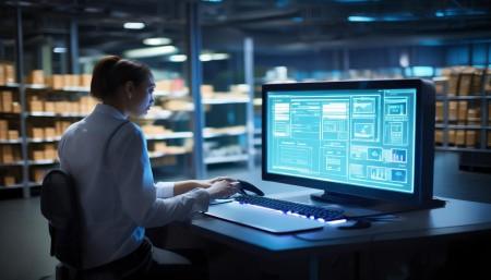 其次，它还能减少人为错误。以前手工录入数