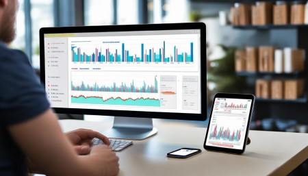 还有啊，它的报表功能也很实用，每天、每周